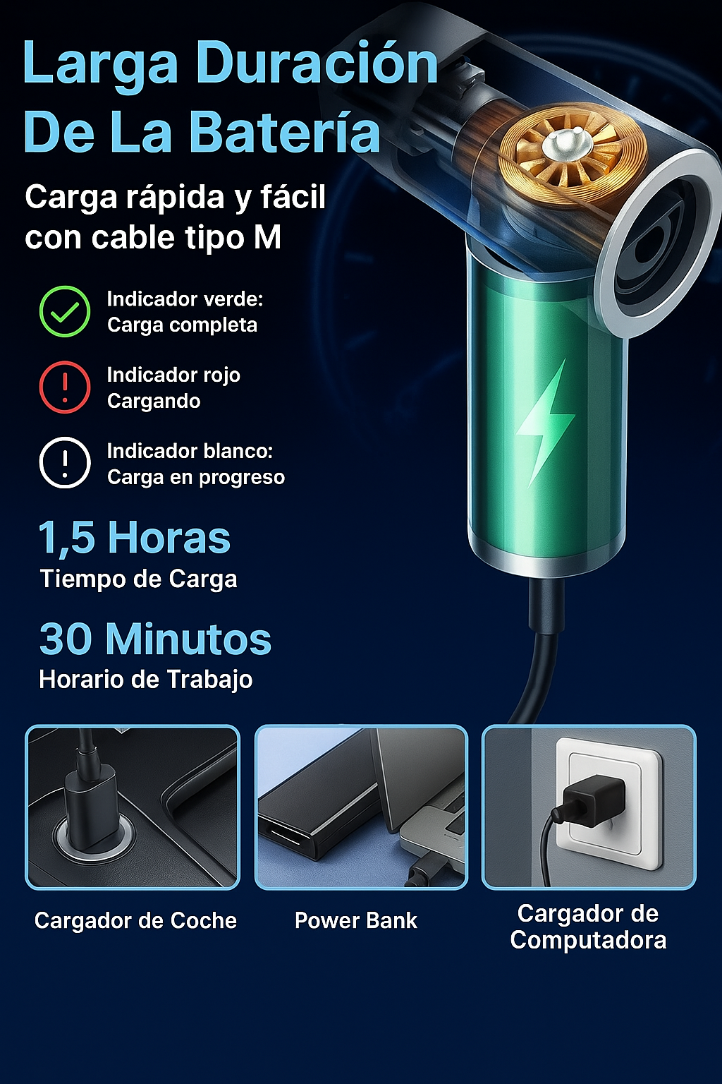 PowerClean 3 es 1 - Portátil, potente y sin cables