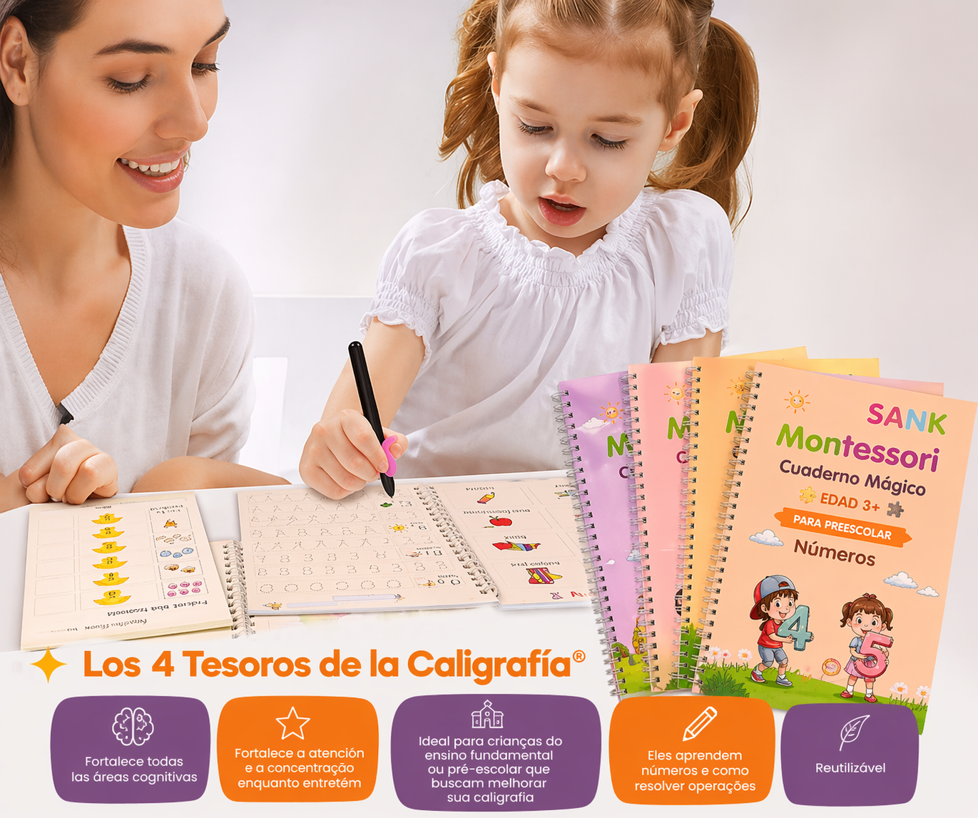 [🔥 50% OFF HOY] AYUDA A TU HIJO A ESCRIBIR Y CONCENTRARSE SIN PANTALLAS - Método 3F: forma, fluidez y enfoque en cada trazo